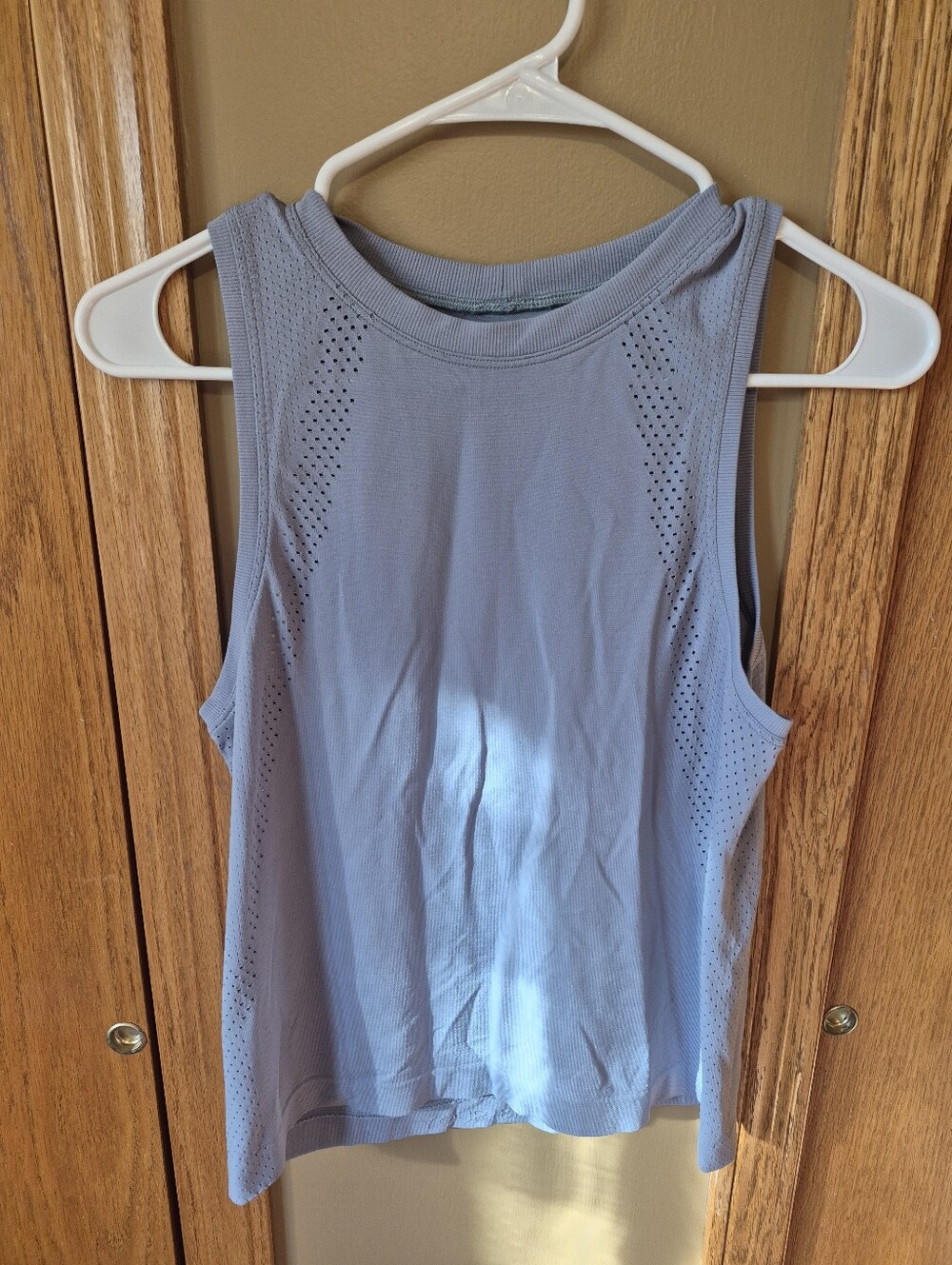 Lululemon Train With Me Blue Workout Tank Top Size 4